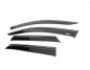 Wind deflectors Peugeot 3008 2016-2024 - type: 4 pcs with black molding photo 3
