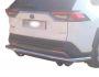 Rear bumper protection Toyota Rav4 2019-... - type: single mustache full edging фото 1