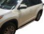Профільні підніжки Toyota Highlander 2021-... - style: Range Rover - тип: крім Гібрид фото 1
