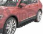 Боковые подножки VW Tiguan 2016-... - style: BMW, цвет: черный фото 5