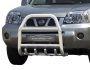 High bull bar Nissan X-Trail t30 2003-2006 - type: up to the hood фото 0