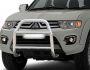 High bull bar Mitsubishi L200, Pajero Sport - type: without grill фото 0