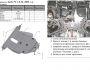 Engine protection Toyota Corolla E16, E17 2013-2019 V 1.8; Automatic transmission, UAE selection фото 1