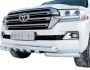 Захист бампера Toyota Land Cruiser 200 2016-2021 - тип: модельний, з пластинами фото 0