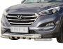 Защита бампера Hyundai Tucson 2019-2021 - тип: модельная, с пластинами фото 0