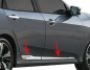 Trims for door moldings for Honda Civic 2016-... stainless steel фото 2