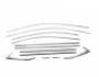 Полная окантовка окон Skoda Superb 2015-... - тип: нержавеющая сталь кузов седан фото 1