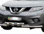 Защита бампера Nissan X-Trail 2014-2017 - тип: модельная, с пластинами фото 0