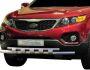 Bumper protection Kia Sorento 2010-2012 - type: model with plates фото 1