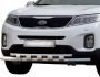 Bumper protection Kia Sorento Fl 2013-2016 - type: model with plates фото 0