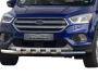 Bumper protection Ford Escape 2017-2020 - type: model with plates фото 0
