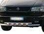 Bumper protection Volkswagen T4 Transporter, Caravelle - type: model with plates фото 0