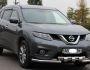 Защита бампера Nissan X-Trail 2014-2017 - тип: модельная, с пластинами фото 2