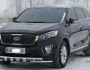 Bumper protection Kia Sorento Prime 2015-... - type: model, with plates фото 2