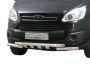 Bumper protection Ford Custom 2013-2022 - type: model, with plates фото 1
