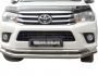 Защита переднего бампера Toyota Hilux 2015-2020 - тип: д76*42мм фото 0