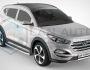 Профільні підніжки Hyundai Tucson 2021-... - style: Range Rover фото 1