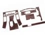 Panel decor Nissan Navara 2005-2014 12 parts - type: stickers фото 0