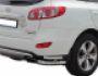 Hyundai Santa Fe II rear bumper protection - type: double corners фото 0