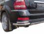 Защита заднего бампера Mercedes GL class x164 - тип: двойные углы фото 0