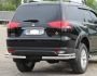 Защита заднего бампера Mitsubishi Pajero Sport - тип: двойные углы фото 1