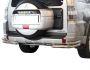 Mitsubishi Pajero Wagon IV rear bumper protection - type: double corners фото 0