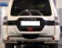 Mitsubishi Pajero Wagon IV rear bumper protection - type: double corners фото 1