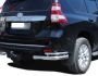 Toyota Prado 150 rear bumper protection - type: double corners фото 2