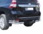 Toyota Prado 150 rear bumper protection - type: double corners фото 0