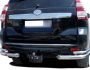 Toyota Prado 150 rear bumper protection - type: double corners фото 1