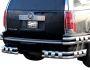 Rear bumper protection Cadillac Escalade ESV 2007-2014 - type: double corners - two-level фото 0