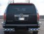 Rear bumper protection Cadillac Escalade ESV 2007-2014 - type: double corners - two-level фото 1