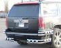 Rear bumper protection Cadillac Escalade ESV 2007-2014 - type: double corners - two-level фото 3
