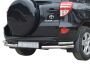 Toyota Rav4 rear bumper protection - type: double corners фото 0