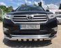 Bumper protection Toyota Highlander - type: model, with plates фото 1