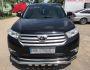Bumper protection Toyota Highlander - type: model, with plates фото 3