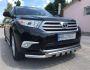 Bumper protection Toyota Highlander - type: model, with plates фото 4