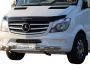 Захист бампера Mercedes Sprinter 2013-... - тип: модельний з пластинами фото 1