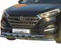 Bumper protection Hyundai Tucson 2015-2019 - type: model with plates фото 0