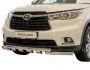 Защита бампера Toyota Highlander 2014-2017 - тип: модельная, с пластинами фото 0