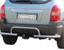 Hyundai Tucson rear bumper protection - type: corners with towbar stroke фото 1