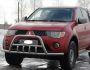 Front bumper protection Mitsubishi L200, Pajero Sport - type: with additional tubes фото 2