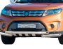 Bumper protection Suzuki Vitara 2015-... - type: model, with plates фото 0