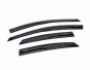 Window deflectors Ford Focus III 2011-2018 - type: 4 pcs, sunflex hb and sedan фото 1