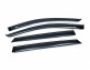 Дефлекторы окон Hyundai Santa Fe 3 2013-2016 - тип: с хром молдингом 4 шт hic фото 1