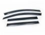 Wind deflectors Nissan Rogue 2013-2020 - type: with chrome molding фото 1