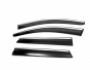Window deflectors Nissan Qashqai 2014-2021 - type: with chrome 4 pcs фото 0