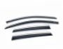 Window deflectors Volkswagen Polo 2017-… - type: with chrome molding фото 1