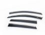 Window deflectors Volkswagen Polo 2010-2017 - type: with chrome hb 4 pcs фото 1