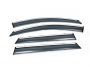 Deflectors with chrome molding Nissan Qashqai 2014-2021 фото 1